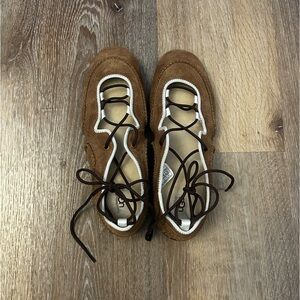 UGG Women's Quill Ballet Sneaker in Chestnut